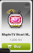 Maple Story::Items : Maple TV Heart Messenger*5