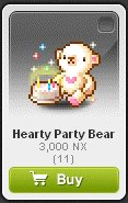 Maple Story::Items : Hearty Party Bear