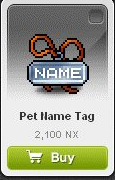 Maple Story::Items : Pet Name Tag*5