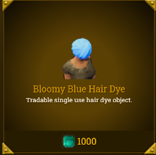 Legends of Aria::Items : Bloomy Blue Hair Dye