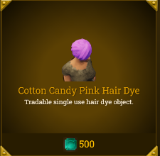 Legends of Aria::Items : Cotton Candy Pink Hair Dye