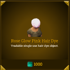 Legends of Aria::Items : Rose Glow Pink Hair Dye