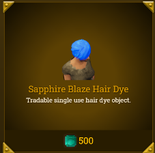 Legends of Aria::Items : Sapphire Blaze Hair Dye