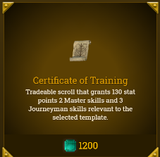 Legends of Aria::Items : Certificate of Training