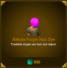 Legends of Aria::Items : Nebula Purple Hair Dye