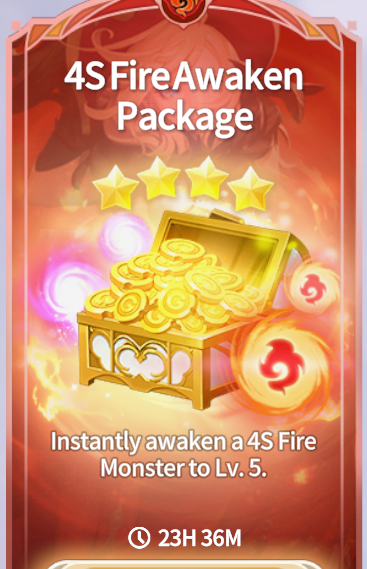 Summoners War Chronicles::Items : 4S Fire Awaken Package