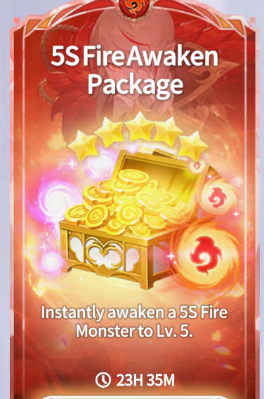 Summoners War Chronicles::Items : 5S Fire Awaken Package