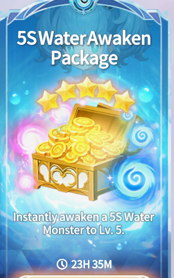 Summoners War Chronicles::Items : 5S Water Awaken Package