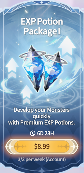 Summoners War Chronicles::Items : EXP Potion Package 1
