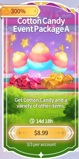 Summoners War Chronicles::Items : Cotton Candy EventPackageA