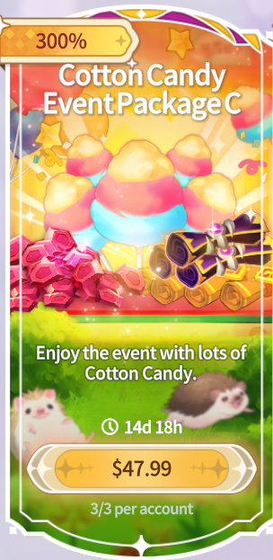 Summoners War Chronicles::Items : Cotton Candy EventPackageC