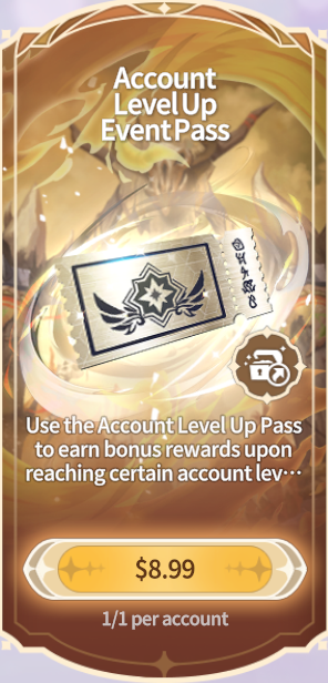 Summoners War Chronicles::Items : Account Level Up Event Pass