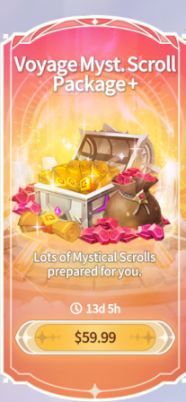 Summoners War Chronicles::Items : Voyage Myst.scroll Package+