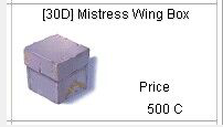 Ragnarok::Items : (30D)Mistress Wing Box