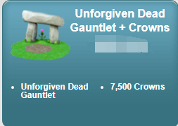 Wizard101::Items : Unforgiven Dead  Gauntlet + Crowns